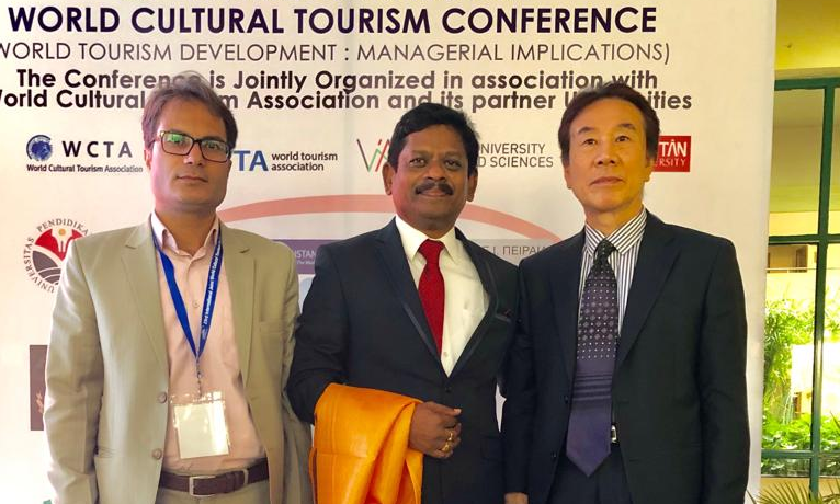 The faculty member of the University of Birjand participated as a keynote speaker in an international Tourism Conference