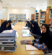 برگزاری کلاس درس زیباشناسی فرش دانشجویان ارشد فرش در کتابخانه مرکزی دانشگاه