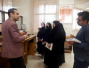 برگزاری کلاس درس زیباشناسی فرش دانشجویان ارشد فرش در کتابخانه مرکزی دانشگاه