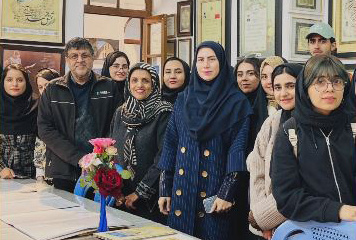 بازدید دانشجویان رشته هنر اسلامی دانشگاه بیرجند از مراکز فرهنگی هنری