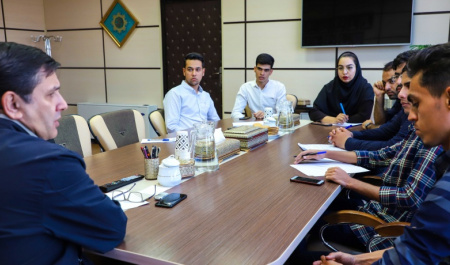 دیدار دکتر احمد خامسان با اعضای شورای صنفی و رفاهی دانشجویان دانشگاه بیرجند