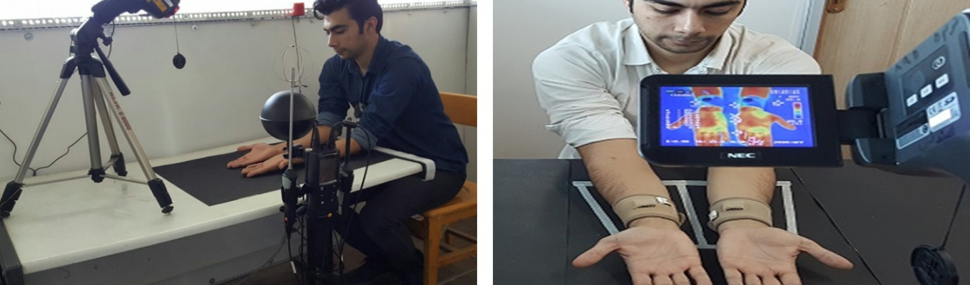 اندازه گیری آزمایشگاهی زمان بازیابی حرارتی دست انسان پس از اعمال تحریک سرمایی