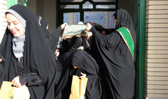 آیین بدرقه کاروان دانشجویان دختر دانشگاه بیرجند به اردوی راهیان نور ۱۴۰۴ برگزار شد