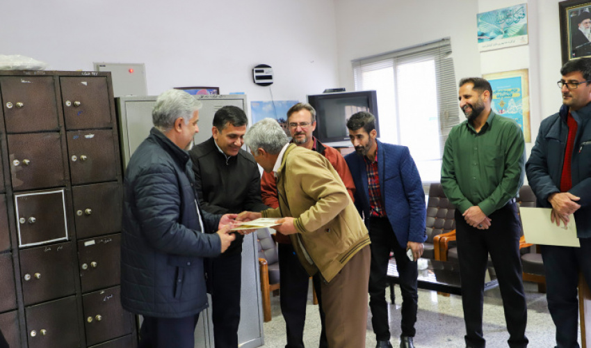 به مناسبت روز ملی حمل و نقل از همکاران واحد نقلیه تقدیر بعل آمد