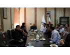 حضور معاون اداری و مالی دانشگاه بیرجند در جمع کارکنان علمی و غیر علمی دانشکده فنی و مهندسی فردوس