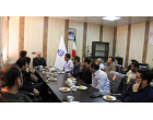 حضور معاون اداری و مالی دانشگاه بیرجند در جمع کارکنان علمی و غیر علمی دانشکده فنی و مهندسی فردوس