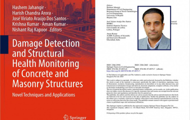 کتاب Damage Detection and Structural Health Monitoring of Concrete and Masonry Structures توسط عضو هیات علمی دانشگاه بیرجند در انتشارات معتبر بین المللی اشپرینگر منتشر شد