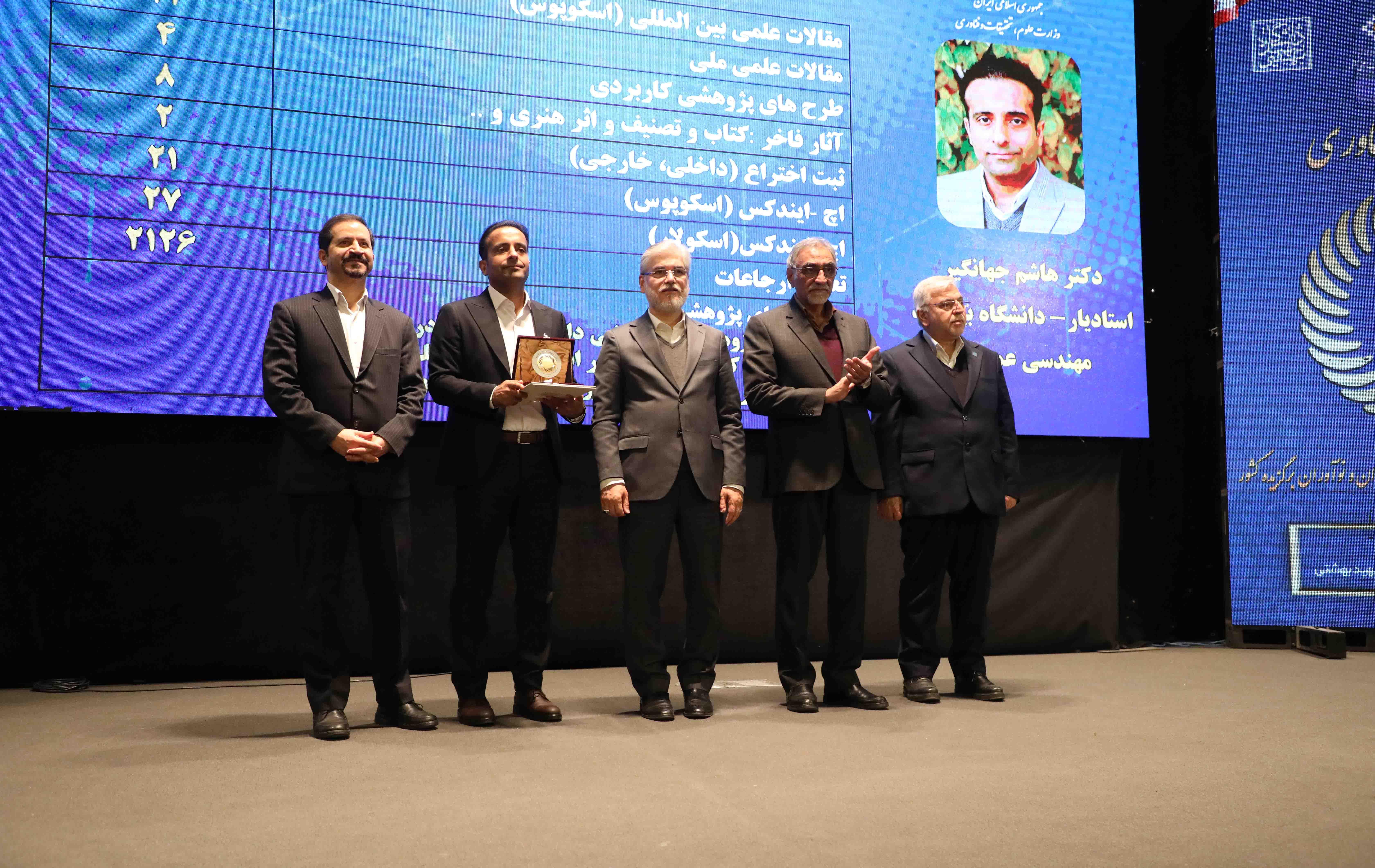 پژوهشگر جوان برگزیده کشور از دانشگاه بیرجند معرفی شد