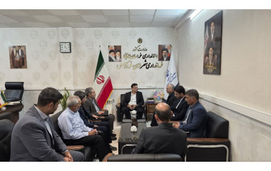 نشست معاون اداری و مالی د انشگاه بیرجند با فرماندار شهرستان فردوس