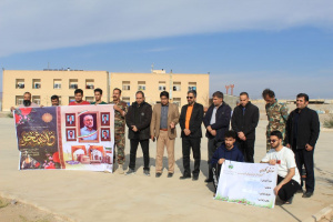 غرس چند اصله نهال در محوطه خوابگاه دانشجویی پردیس دانشکده فنی و مهندسی فردوس