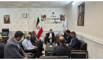 نشست معاون اداری و مالی د انشگاه بیرجند با فرماندار شهرستان فردوس