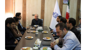 حضور معاون محترم اداری و مالی دانشگاه بیرجند در جمع کارکنان علمی و غیر علمی دانشکده فنی و مهندسی فردوس