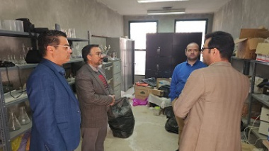 بازدید معاون اداری و مالی، مدیر امر فنی و نظارت برطرح های عمرانی و دبیرشورای HSE دانشگاه از پردیس کشاورزی، منابع طبیعی و محیط زیست