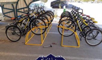 اولین ایستگاه دوچرخه در پارکینگ سازمان مرکزی دانشگاه بیرجند به بهره برداری رسید.