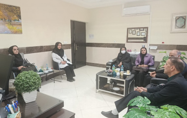حضور دکتر مجید شایسته و هیات همراه در اداره بهداشت و درمان دانشگاه