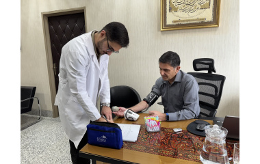 پایش و غربالگری سلامت کارکنان و دانشجویان به مناسبت هفته جهانی سلامت مردان در دانشگاه بیرجند