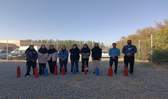 کارگاه آموزشی اطفاء حریق با حضور کارشناس اداره بهداشت و درمان دانشگاه برگزار شد