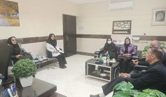 حضور دکتر مجید شایسته و هیات همراه در اداره بهداشت و درمان دانشگاه