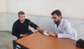 پایش فشار خون کارکنان دانشگاه بیرجند در مسجد امام جعفر صادق (ع) به مناسبت روز جهانی فشار خون