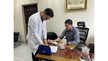 پایش و غربالگری سلامت کارکنان و دانشجویان به مناسبت هفته جهانی سلامت مردان در دانشگاه بیرجند