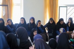 بازدید دانش آموزان مدرسه هاجر از دانشکده هنر