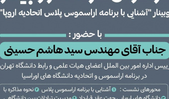 فراخوان شرکت در وبینار آشنایی با برنامه اراسموس پلاس اتحادیه اروپا