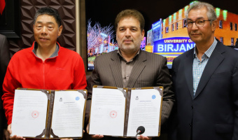 امضای تفاهم نامه همکاری علمی بین دانشگاه بیرجند و مؤسسه زمین شناسی آکادمی علوم چین