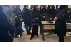 بازدید دانش‌آموزان دبیرستان زرین‌دخت زرین‌قلم از کتابخانه مرکزی و مرکز نشر (24 آبان 1404)