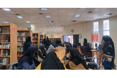 بازدید دانش‌آموزان دبیرستان زرین‌دخت زرین‌قلم از کتابخانه مرکزی و مرکز نشر (24 آبان 1404)