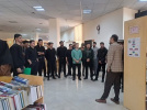 بازدید دانشجویان پسر پردیس شهید باهنر از کتابخانه مرکزی و مرکز نشر