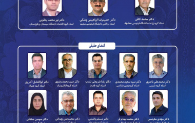 عضویت اعضای هیات علمی دانشکده ادبیات و علوم انسانی در هفتمین  دوره هیأت ممیزه دانشگاه بیرجند