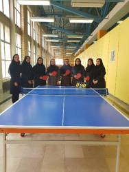 برگزاری مسابقات تنیس روی میز کارکنان خواهر دانشگاه بیرجند(گرامیداشت هفته بسیج و انتخابی تیم دانشگاه))