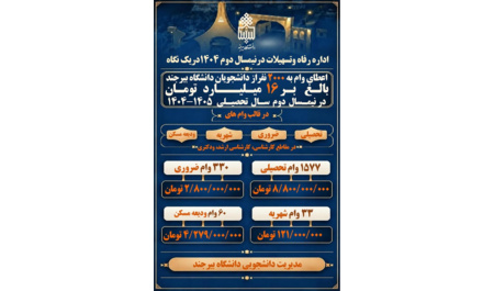 کارنامه رفاهی نیمسال دوم1404
