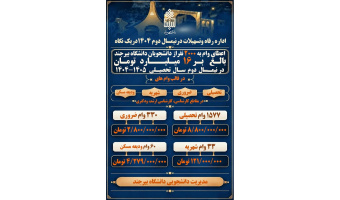 پـرداخت بیش از 16میلیارد تـومان وام به 2000 نفر از دانشجویان دانشگاه بیرجند‌‌‌ درنیمسال دوم سال تحصیلی 1405-1404