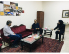 اهدای تابلوی نمایندگی روزنامه اطلاعات بیرجند به موزه دانشگاه بیرجند