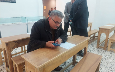 بازدید دکتر نعمت‌الله فاضلی از موزه و مرکز اسناد و مفاخر دانشگاه بیرجند