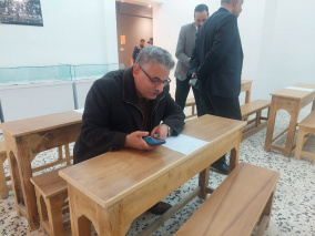 بازدید دکتر نعمت‌الله فاضلی از موزه و مرکز اسناد و مفاخر دانشگاه بیرجند