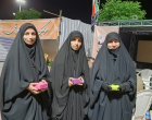 تقدیر دانشجویان کانون معرفتی مهدویت دانشگاه بیرجند از معلمان جهادی در میدان اجتماعات