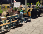 تقدیر دانشجویان کانون معرفتی مهدویت دانشگاه بیرجند از معلمان جهادی در میدان اجتماعات
