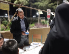 تقدیر دانشجویان کانون معرفتی مهدویت دانشگاه بیرجند از معلمان جهادی در میدان اجتماعات