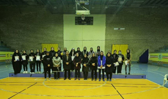 اختتامیه مسابقات والیبال دانشجویان دختر