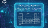 عناوین روزهای هفته پژوهش ۱۴۰۴