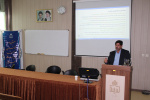 برگزاری سخنرانی علمی با موضوع تبیین برنامه سازگاری با کم آبی استان به مناسبت هفته پژوهش در دانشکده علوم