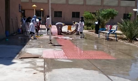 گزارش تصویری انجام اقدامات نظافتی و بهداشتی مجموعه خوابگاههای دانشگاه همزمان با تعمیرات اساسی تابستانه