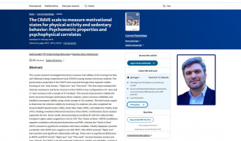 نخستین اعتبارسنجی مقیاس جامع حالت‌های انگیزشی و کم تحرکی در میان دانشجویان ایرانی