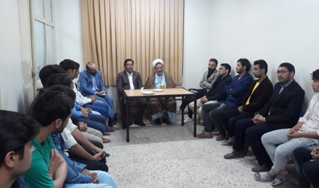 دیدار مسئول نهاد نمایندگی مقام معظم رهبری دانشگاه با دانشجویان افغاستانی