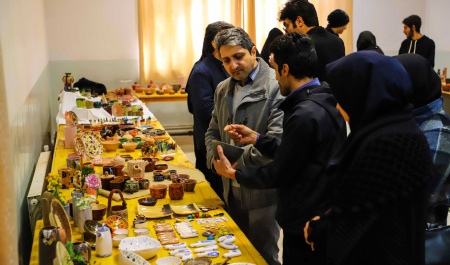 برپایی نمایشگاه آثار دانشجویان دانشکده هنر